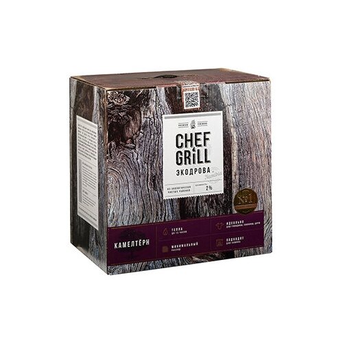 CHEF GRILL Экодрова из дерева камелторн, 8 кг, 8 кг