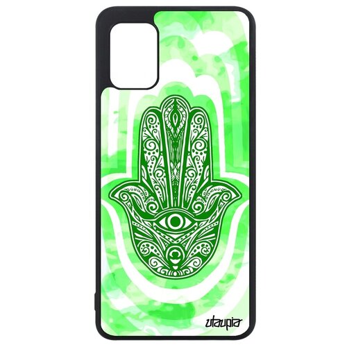 фото Защитный чехол для мобильного // galaxy a31 // "амулет хамса" талисман кулон, utaupia, светло-зеленый