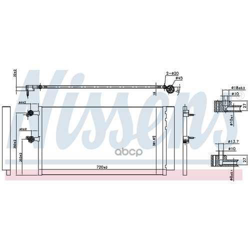 NISSENS Радиатор кондиционера NISSENS 940743