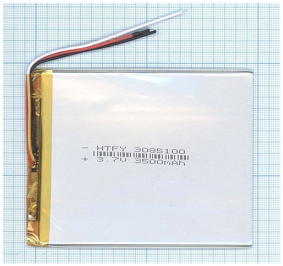 Аккумулятор Li-Pol (батарея) 3x85x100mm 3pin 3.7V/3500mAh