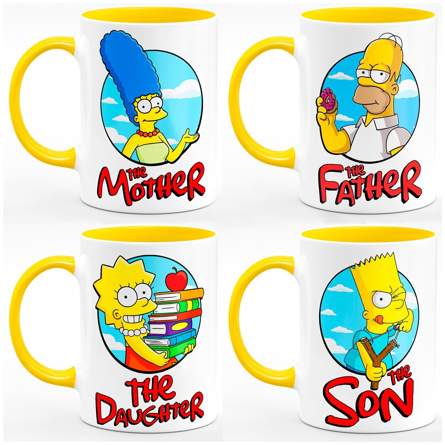 Набор кружек по мультфильму "Симпсоны" Simpsons