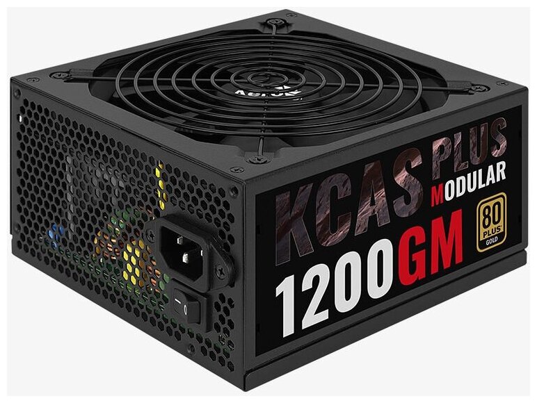 Блок питания Aerocool KCAS PLUS 1200GM (V2), 1200Вт, 140мм, черный, retail [4718009151987]