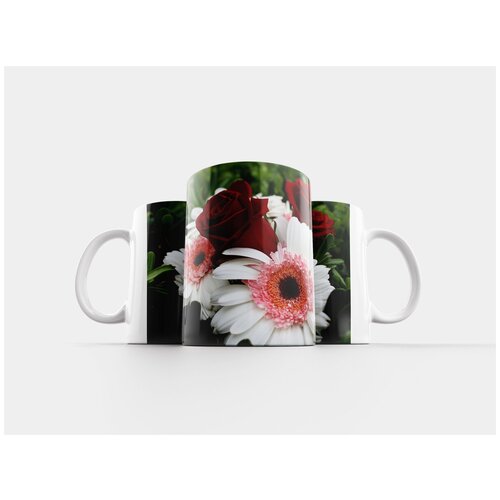 фото Кружка "цветочный, букет, весна" 320 мл lotsprints