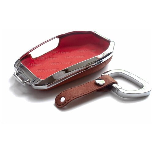 фото Чехол smart на ключ bmw алькантара коричневая (жесткий) nobrand