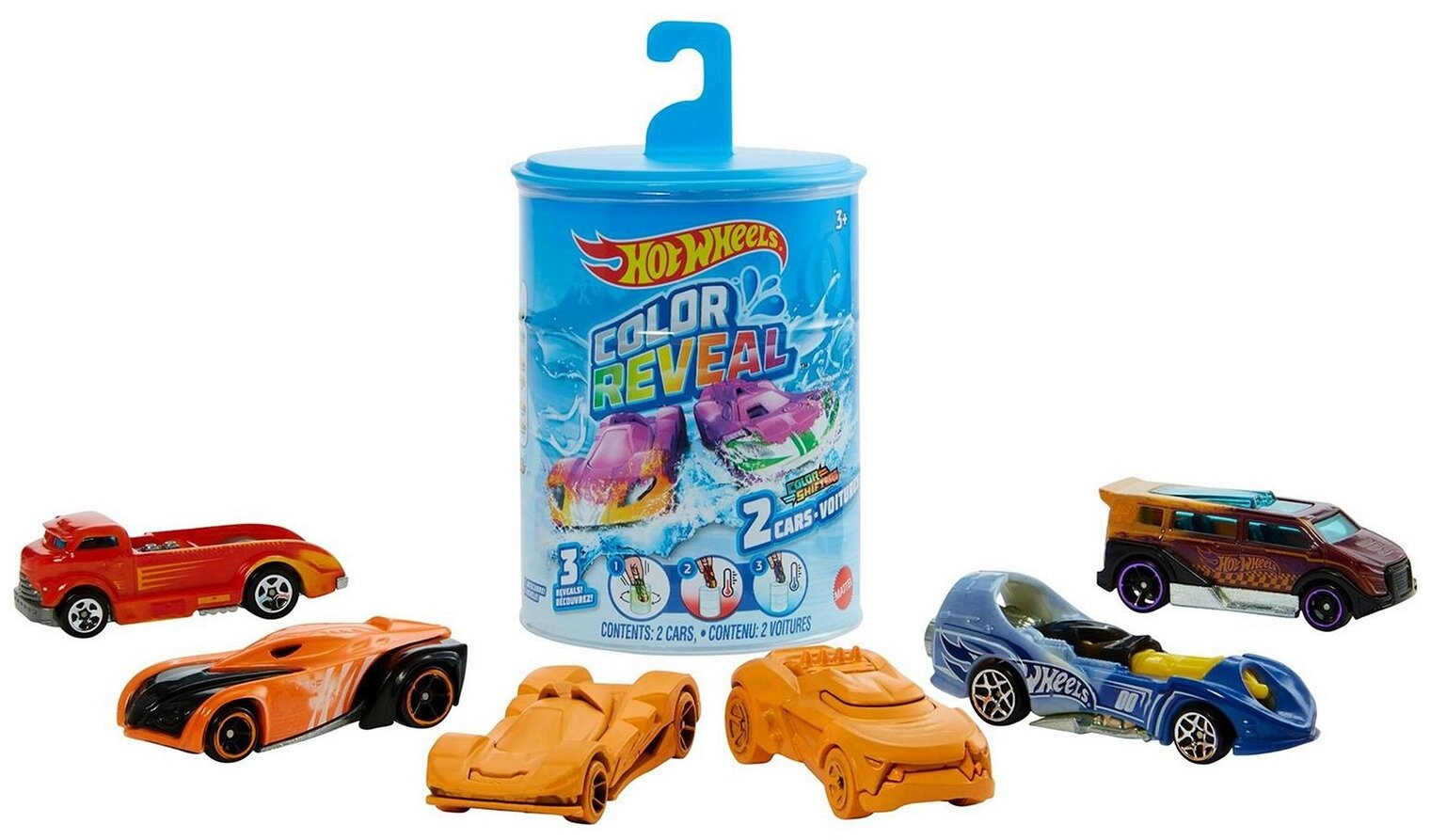 Hot Wheels Набор-сюрприз Машинки меняющие цвет, 2 шт - фото №1