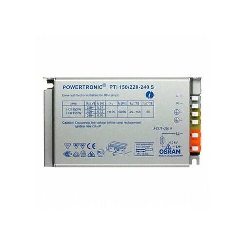 Электронный пускорегулирующий аппарат ЭПРА МГЛ PTI-150/220-240 встраиваемый | код. 4008321188090 | OSRAM ( 1шт. )