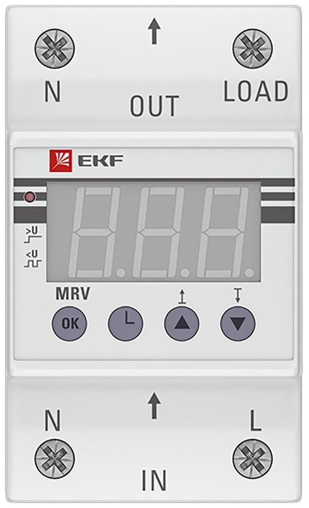 Реле напряжения с дисплеем MRV 32A | код. MRV-32A | EKF ( 1шт. )