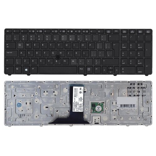 Клавиатура для ноутбука HP EliteBook 8770W серая с указателем без подстветки 1780₽