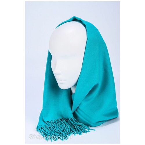 Палантин цвет 079 бирюза 20% шерсть 80% вискоза