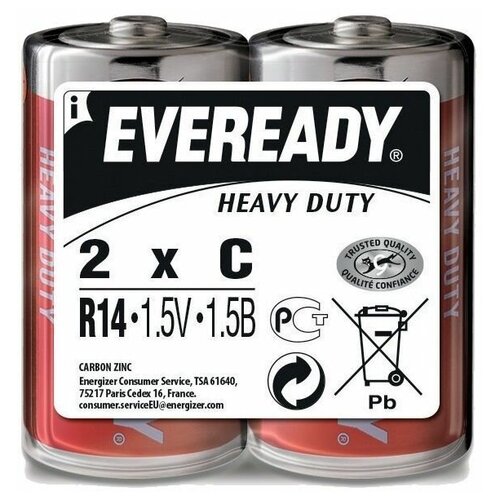 Батарейка ENERGIZER Eveready HD C R14 2 шт спайка