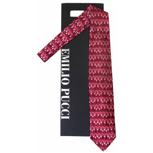 Красивый галстук в вишневых тонах Emilio Pucci 61899 фото