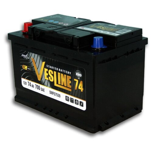 Автомобильный аккумулятор VESLINE 74Ач 700А прямая полярность