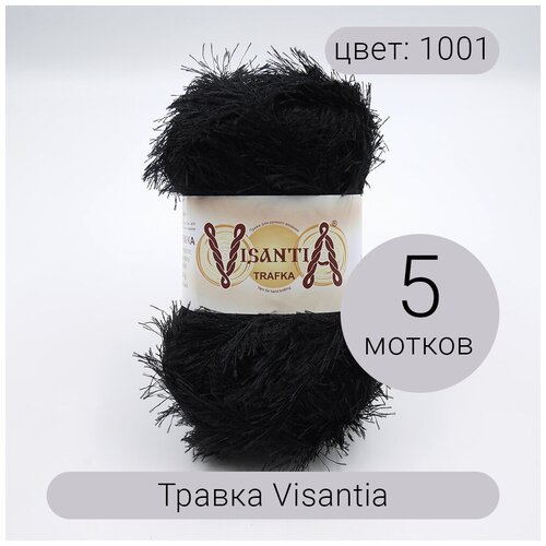 Пряжа Византия Травка 1001 100% полиэстер 100г/150м