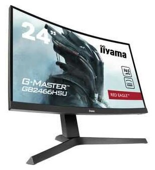 Монитор LCD 23.8'' [16:9] 1920х1080(FHD) IPS, Curved, nonGLARE, 250cd/m2, H178°/V178°, 1100:1, 80M:1, 16,7 миллионов цветов, 0,8 ms, 2xHDMI, DP, USB-Hub, Height adj, Tilt, Speakers, 3Y, Black