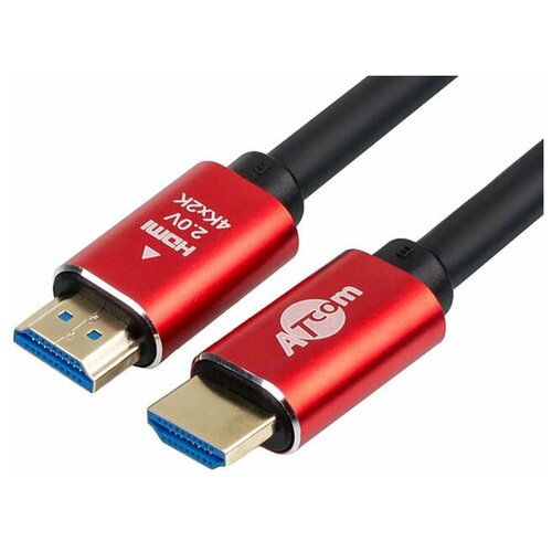 Аксессуар ATcom HDMI - HDMI Ver 2.0 10m Red-Gold AT5944