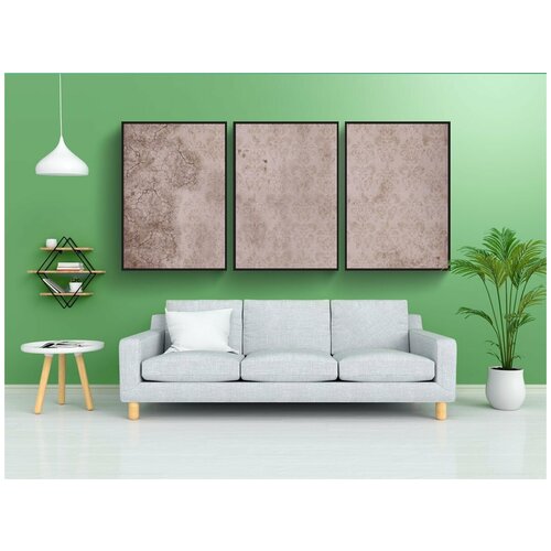 фото Набор модулных постеров для интерьера "задний план, роуз, текстура" 60x90 см. в тубусе, без рамки lotsprints