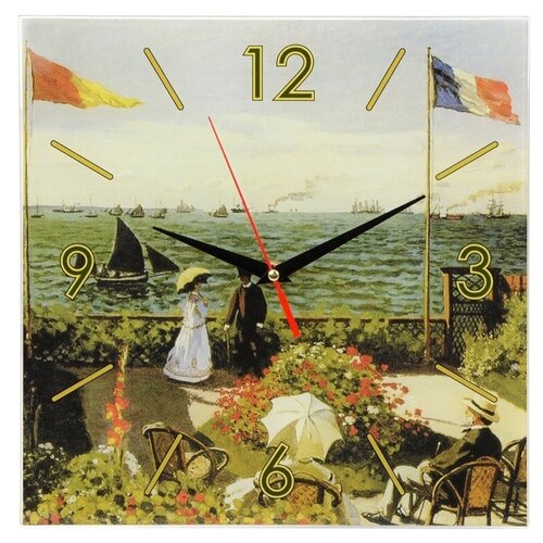 Часы настенные Моне Сад в Сент-Андрес в коробке цвет разноцветный 2059₽