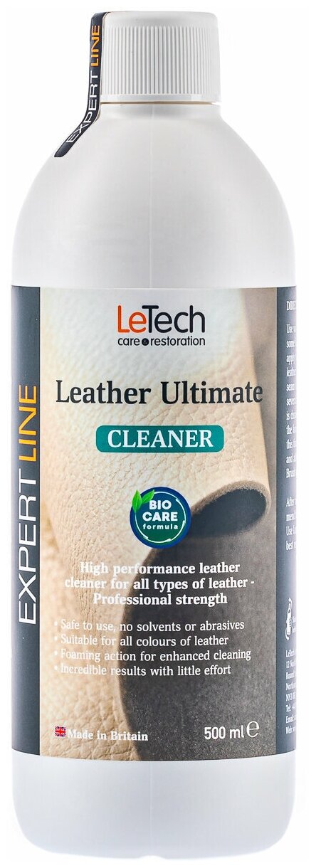 LeTech Очиститель гладкой кожи Leather Ultimate Cleaner
