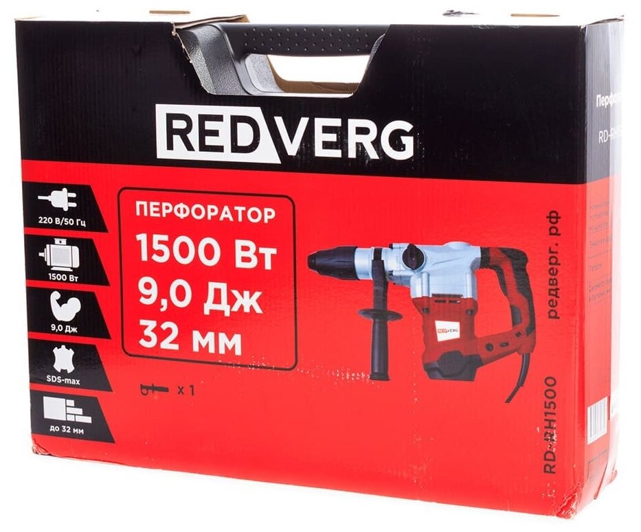 Перфоратор электрический RedVerg RD-RH1500 - фотография № 6