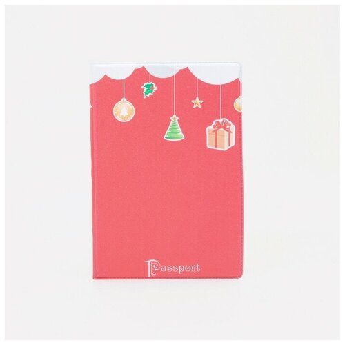 Обложка для паспорта, цвет красный