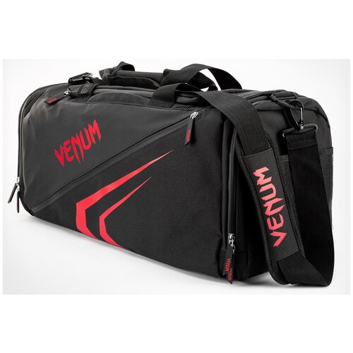 фото Сумка спортивная venum trainer lite evo, black/red