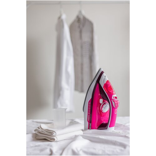 Утюг JACOO JIS-1240 мощный паровой удар защита от накипи сухая глажка функция разбрызгивания керамическая подошва мощность 2400 Вт 145200₽