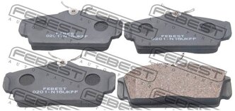 Дисковые тормозные колодки передние FEBEST 0201N16UKPF для Nissan (4 шт.)