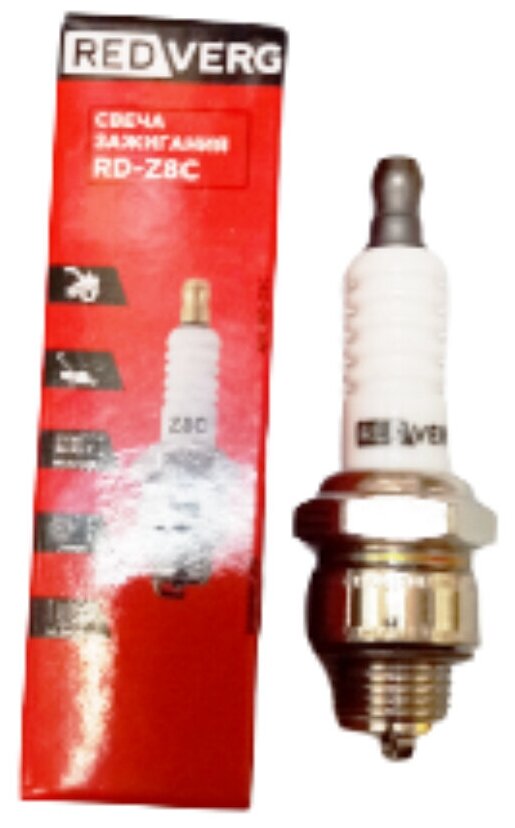 Свеча зажигания RedVerg RD-Z8C д/4Т двиг газонокосилок 21 мм