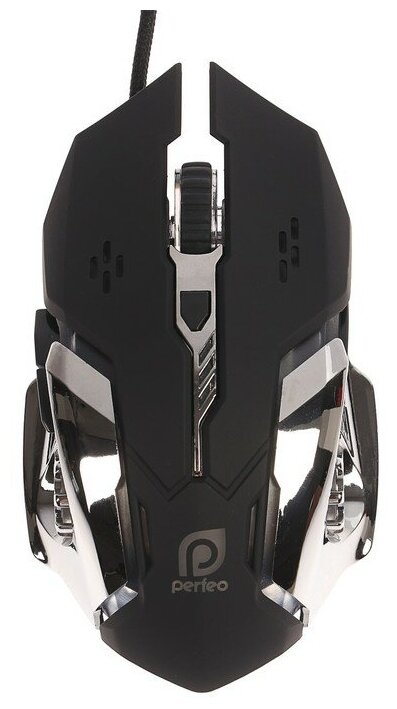 Мышь Perfeo GALAXY игровая проводная подсветка 3200 dpi USB чёрная