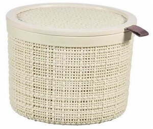Корзинка <b>для</b> хранения круглая с крышкой Curver Jute 2 л Корзинка <b>для</b> хранения с крышкой Curver Джут 