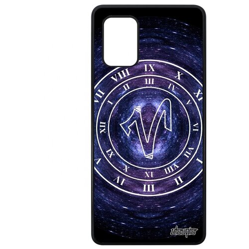 фото Противоударный чехол на мобильный // samsung galaxy a71 // "зодиак овен" календарь галактика, utaupia, синий