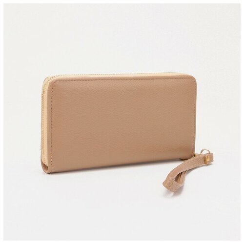 фото Кошелек на молнии, цвет бежевый gorodok