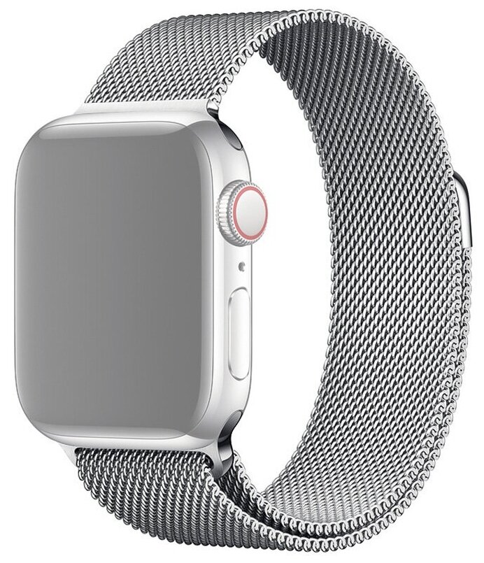 Ремешок для Apple Watch 1-6/SE 38/40 мм миланская петля InnoZone - Серебристый (APWTMS38-01)