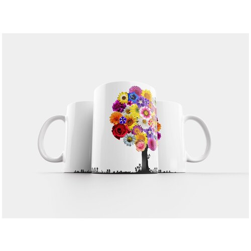 фото Кружка "цветок, расцветает, дерево" 320 мл lotsprints