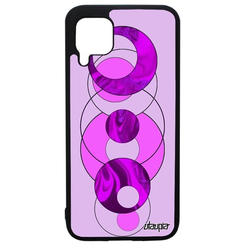 фото Необычный чехол на смартфон // huawei p40 lite // "круги" эффект геометрия, utaupia, фуксия