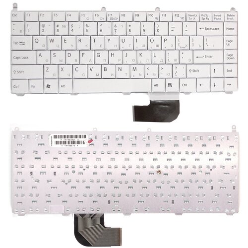 Клавиатура для ноутбука Sony Vaio VGN-AR520E белая 277000₽