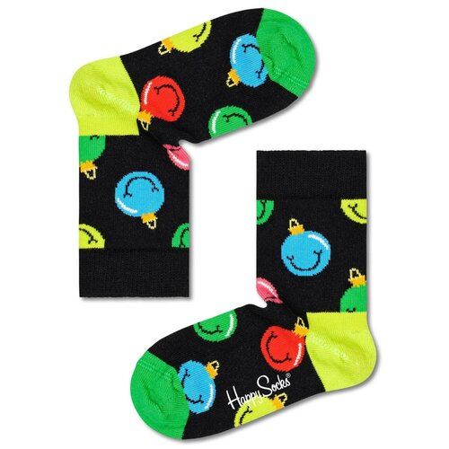 Носки Happy Socks размер 7-9Y, черный, мультиколор носки happy socks размер 7 9y черный мультиколор