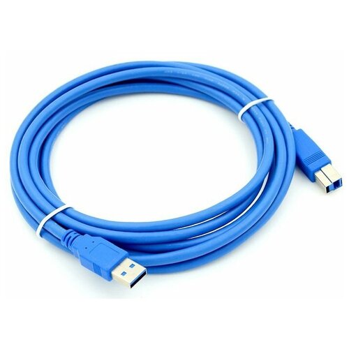 Кабель Buro USB A(m) USB B(m) 1.8м синий (USB3.0-AM/BM)