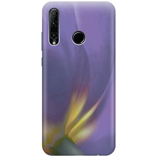 фото Силиконовый чехол на honor 10i / 20e / хонор 10 ай / 20е с принтом "фиолетовая фиалка gosso