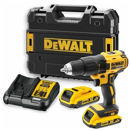Аккумуляторная безударная бесщеточная дрель-шуруповерт DEWALT DCD777D2T 18 В XR 2186000₽