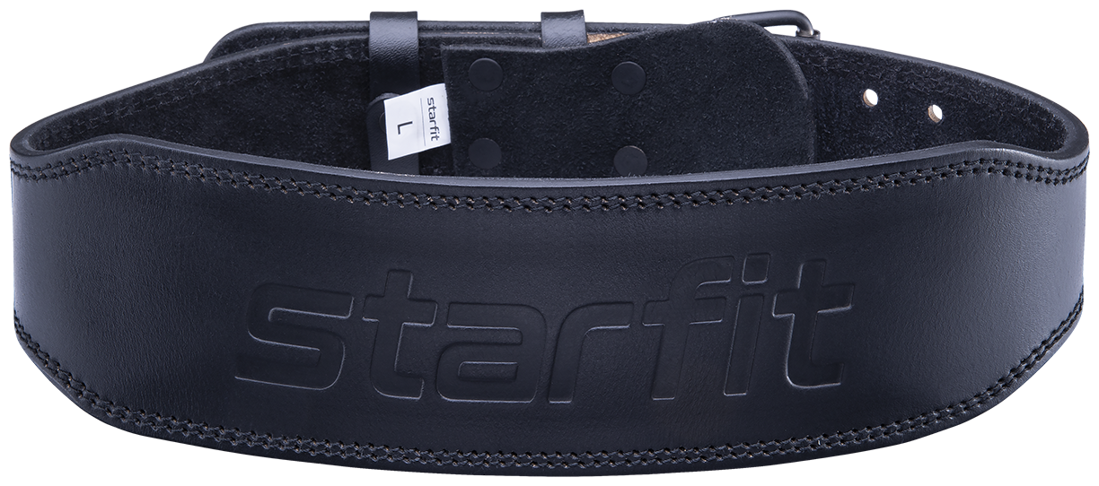 Пояс Starfit SU-320 для пауэрлифтинга XL ш.:10см черный (УТ-00016594) - фото №5