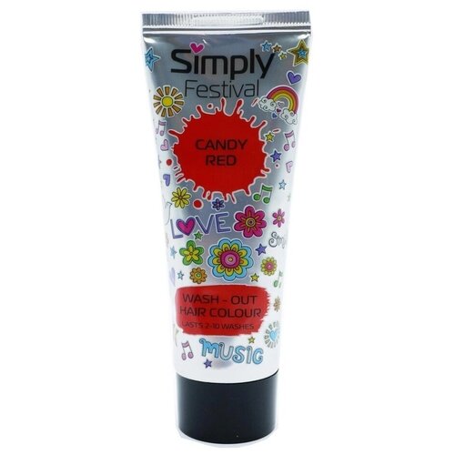 Mellor & Russell Краситель прямого действия Simply Festival, candy red, 75 мл