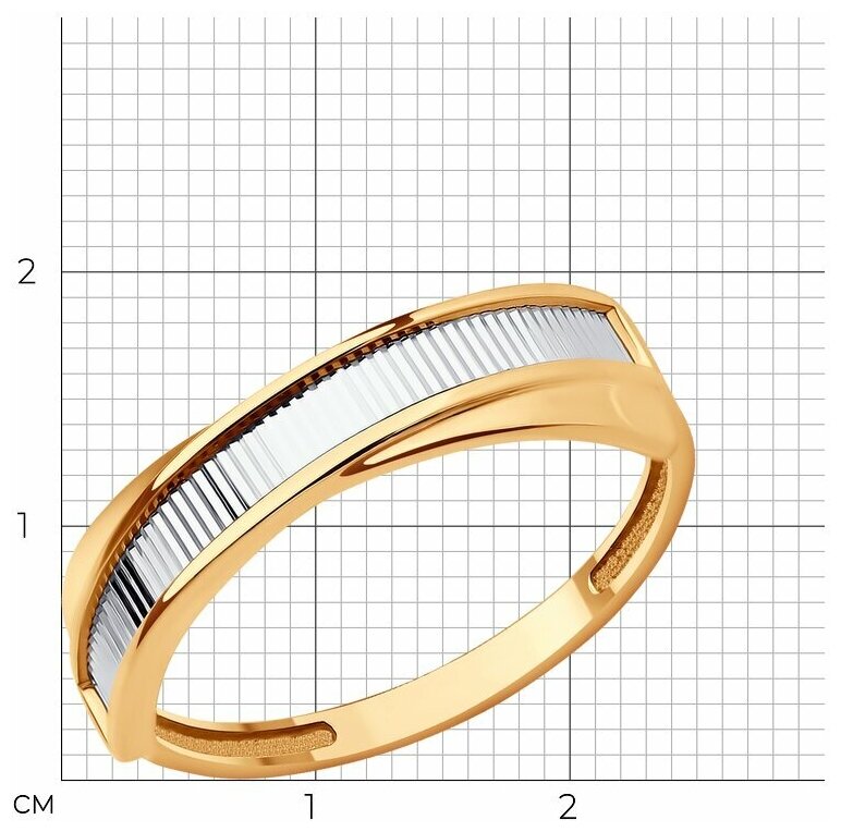 Кольцо Diamant, красное золото, 375 проба, размер 18, золото — фото 1