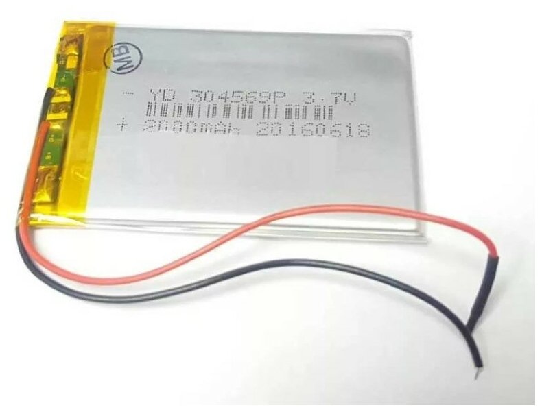 Аккумулятор Li-Pol (батарея) 304569p 3.7V Li-Pol 2000 mAh (3x45x69 mm)