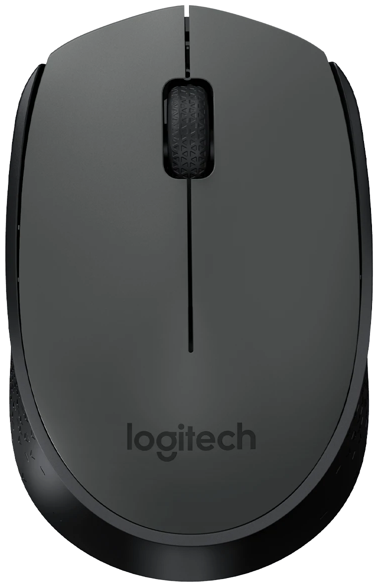 Беспроводная мышь Logitech M170, серый/черный