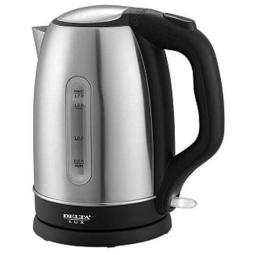 Delta Чайник LUX DL-1334нерж черный с Окном 2200Вт 17л 12 0R-00006614 222600₽