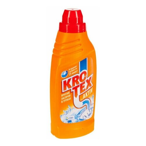 Krotex Aktiv (удаляет засоры в трубах), флакон