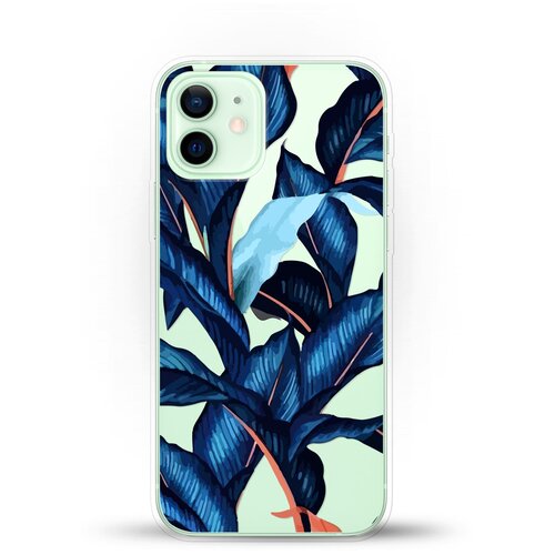 фото Силиконовый чехол синие листья на apple iphone 12 andy & paul