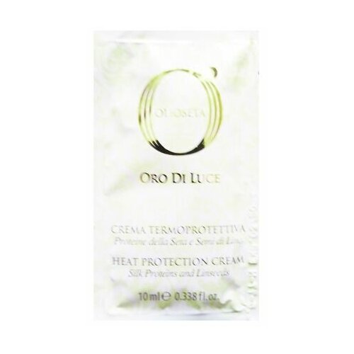 Крем термозащитный с протеинами шелка и семенем льна / OLIOSETA ORO DI LUCE Heat protection cream 10 мл