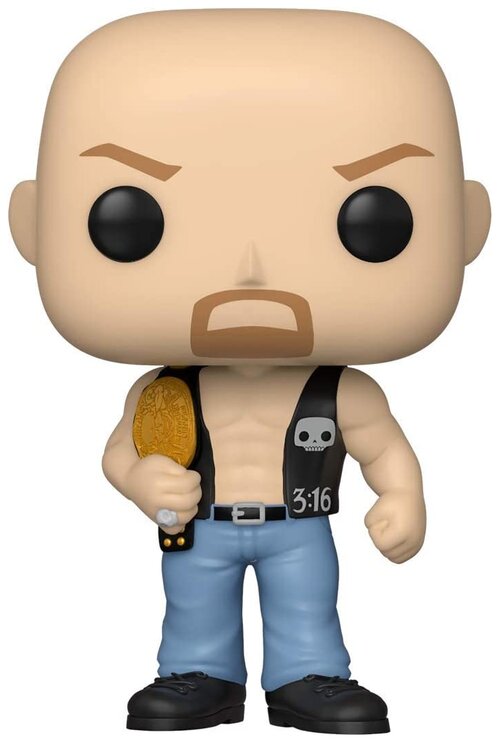 Фигурка Funko POP! WWE: Stone Cold Steve Austin with Championship Belt 49263, 10 см